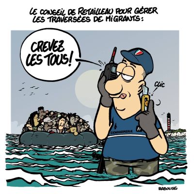  Le sommun de la haine : crever les embarcation de Migrants !