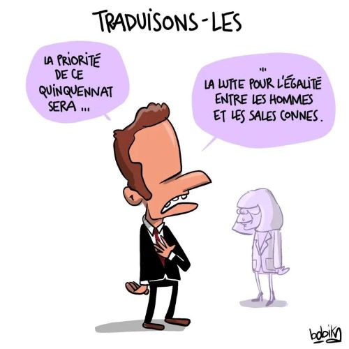 Sales connes , c \'est le nouveau combat Macroniste ?